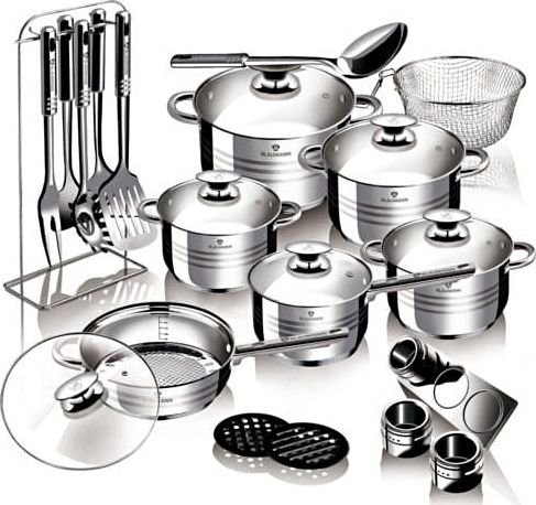 Blaumann Zestaw garnków 27 elementów BL-3134 Gourmet Line BL-3134