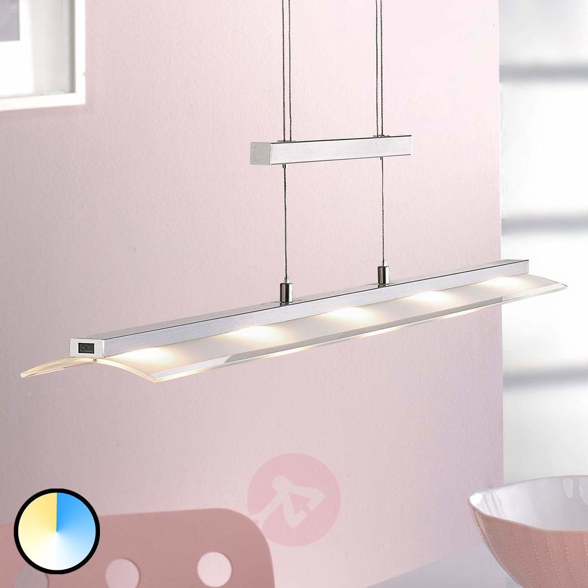 Leuchten Direkt Sterowanie gestem lampa wisząca LED Nele