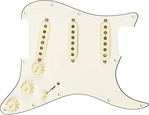 Fender wstępnie okablowany Pickguard Strat Original '57/'62 - S/S/S - pergamin biały, 0992345509 0992345509