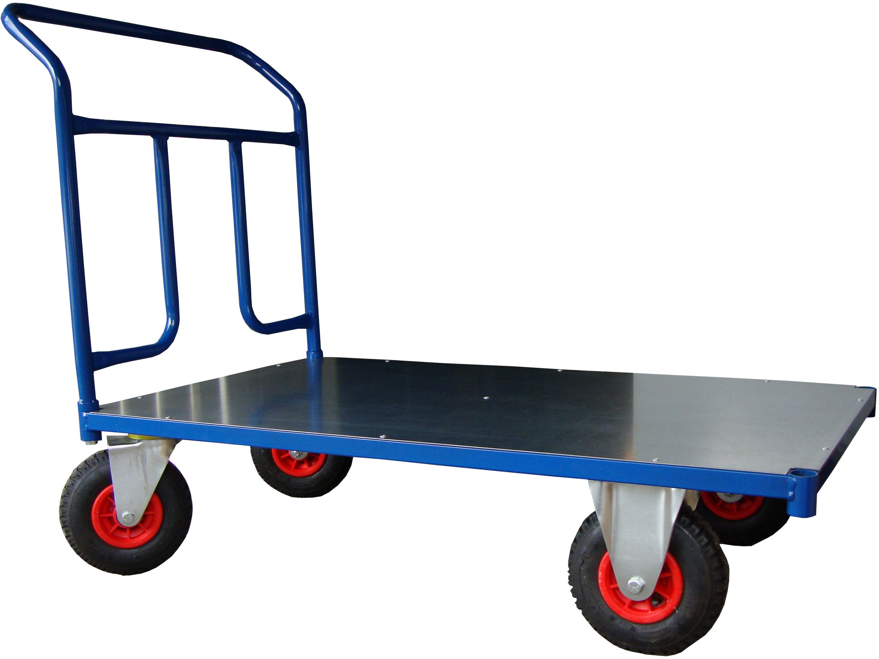 WIZ Wózek Platformowy Magazynowy, Poręcz Przykręcana, 250 Kg 1200X700 Mm