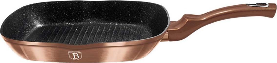 Berlinger Haus Patelnia PATELNIA GRANITOWA GRILLOWA 28 cm BH-1889 ROSE GOLD NOIR BH-1889