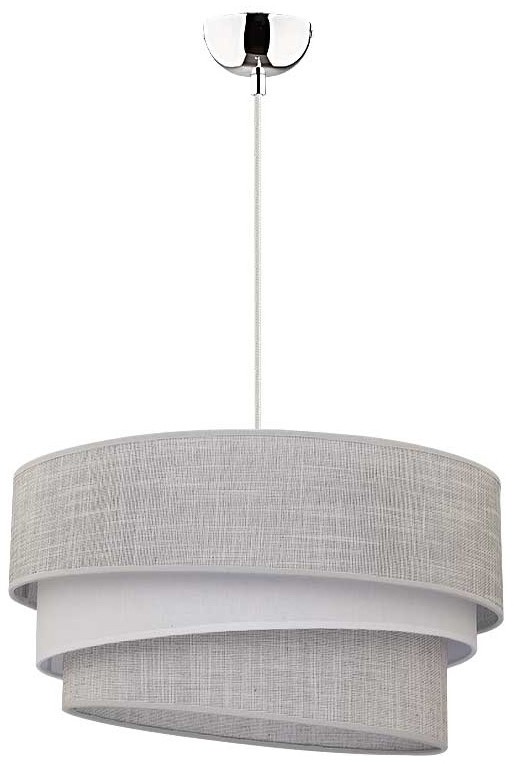 Trio Duolla Żyrandol na drucie 1xE27/40W/230V szary