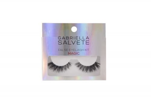 Gabriella Salvete Gabriella Salvete False Eyelashes zestaw Sztuczne rzęsy 1 para + Klej do rzęs 1 g dla kobiet Magic