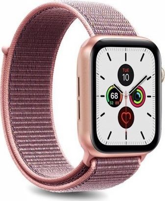 PURO Apple Watch Band Nylonowy pasek do Apple Watch 38 40 mm Różowy