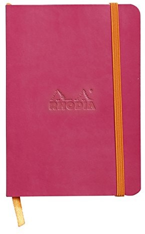 Rhodia zeszyt z przepisami na notatnik z miękką okładką, malinowy 117312C
