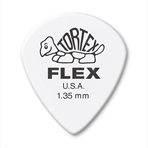 Dunlop Jim JIM 468P1.35 Tortex Flex Jazz III kostka gitarowa, 1,35 mm, biała - 12 sztuk 468P1.35