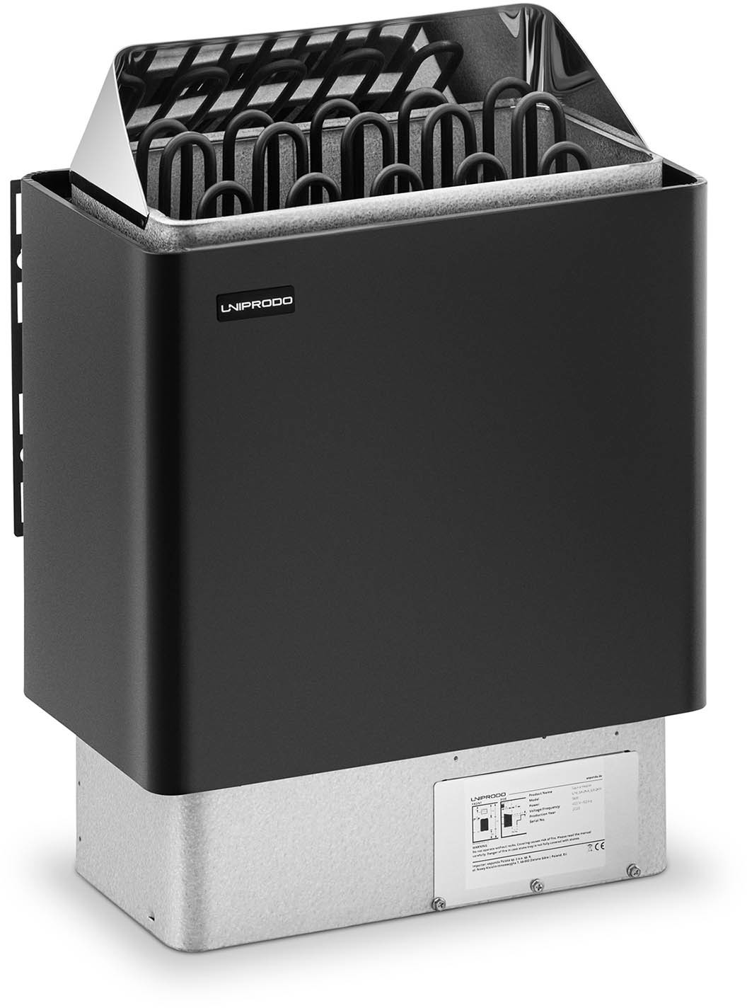 Uniprodo Piec do sauny - elektryczny - 9 kW - - UNI_SAUNA_G9.0KW UNI_SAUNA_G9.0KW