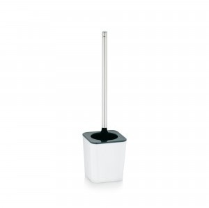 Kela Nuria - szczotka do WC, 11,5 × 11,5 × 46,5 cm, biała, KE-22593