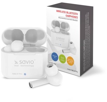 TWS SAVIO 07 PRO Biały