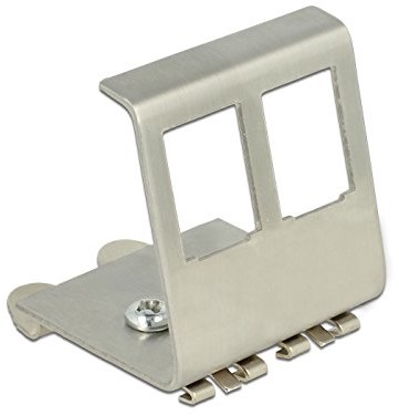 Delock Modular Insert DIN-Rail Mounting Bracket 2 ports, 86255 86255