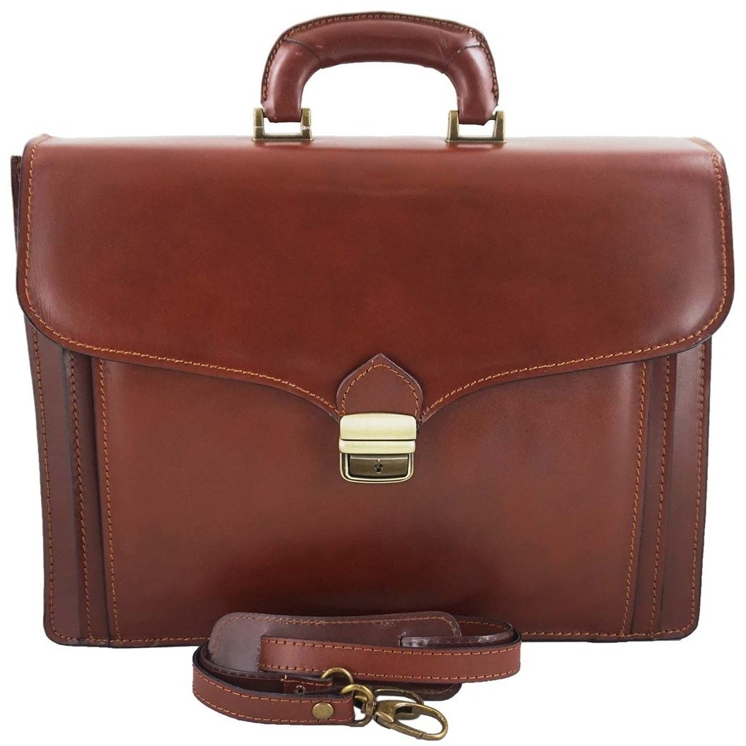 Barberini's Barberinis - teczki męskie ze skóry naturalnej - Brązowa 601-6