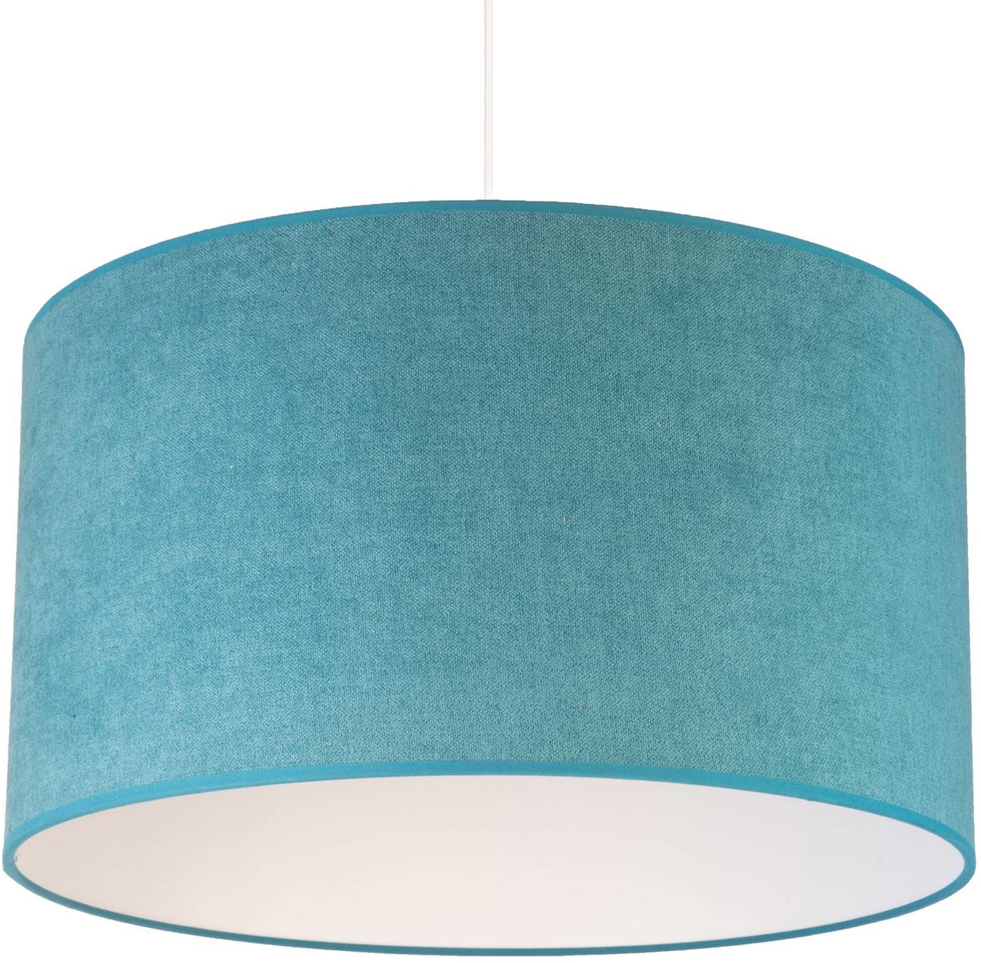 Euluna Lampa wisząca Bristol, tkany wzór, turkusowa