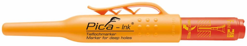 VSA Van Spijk Pica Ink Marker do głębokich otworów, czerwony (PI15040SB)