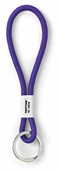 Pantone designerska smycz na klucze Key Chain Short | breloczek do kluczy wytrzymały i kolorowy | krótka | oberżyna 229 | oberżyna, kolor: Ultrafiolet