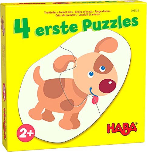 Haba 306183-4 pierwsze puzzle - dzieci zwierzęce, puzzle od 2 lat