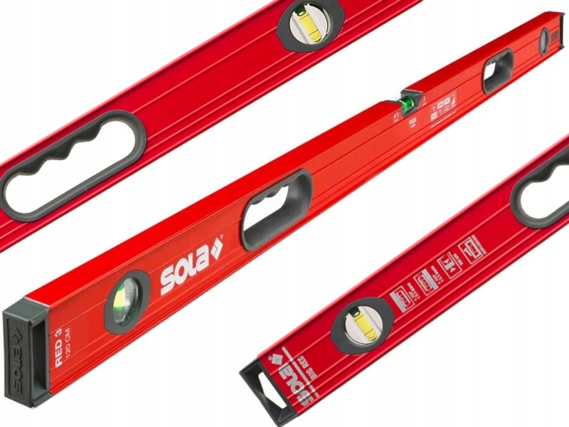 Sola Poziomnica Big Red 3 200cm 3x Libella Focus