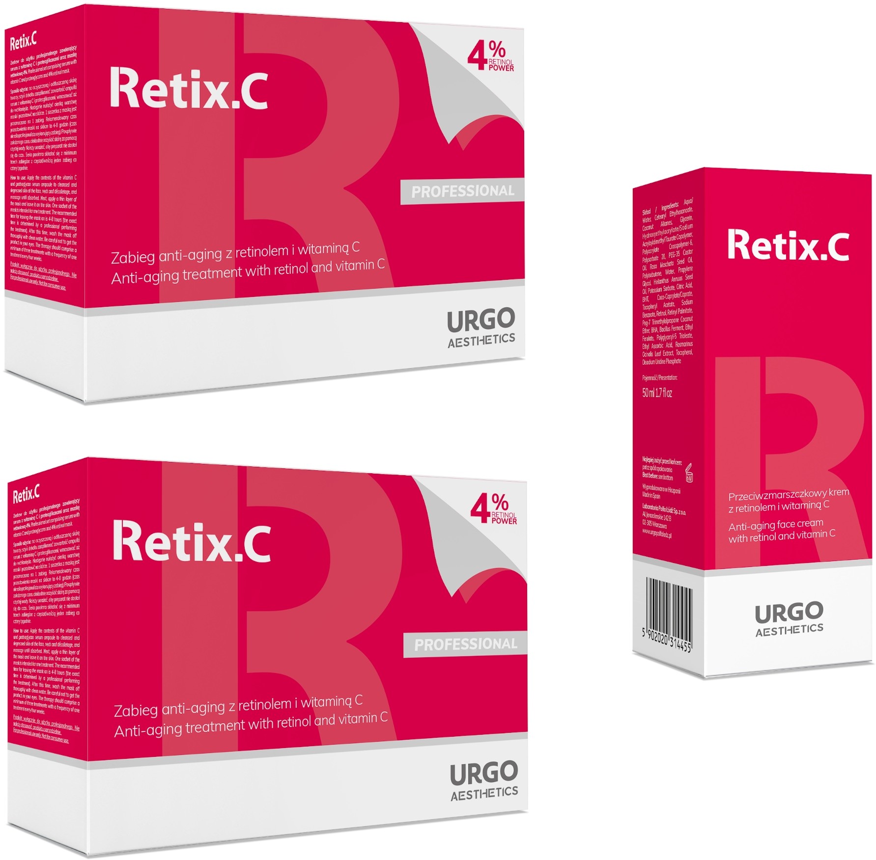 2x Xylogic Retix C Retinol 4% + 1x Krem + Gratisy