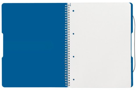 HERLITZ Kołonotatnik A5 80 okładka PP EASY ORGA niebieski 0011293750
