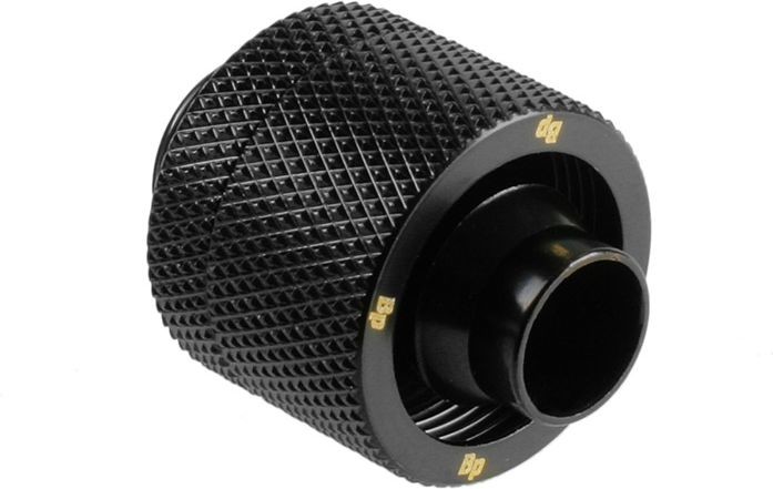 Bitspower złączka prosta 1/4 dla węży 16/10 mm - czarny mat (BP-MBCPF-CC3)