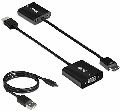 Club 3D Adapter HDMI 1.4 na VGA (z audio) ST/B CAC-1302