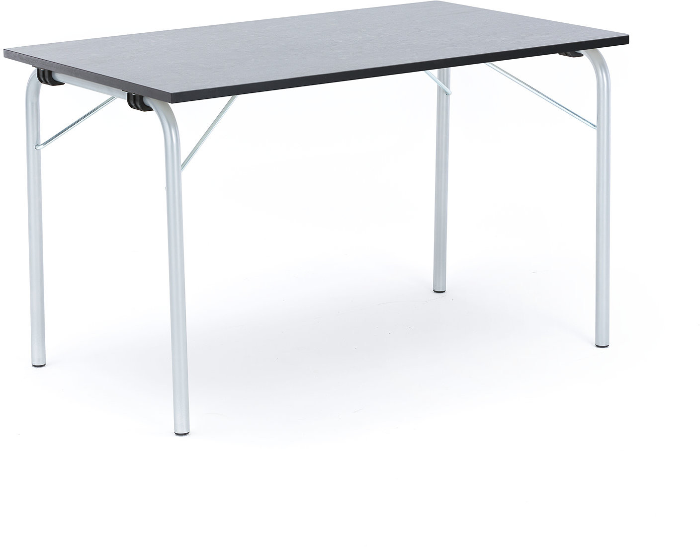 AJ Produkty Foldable table Nicke 1200x700 Forbo marmoleum decibel Vulcanic ash 387