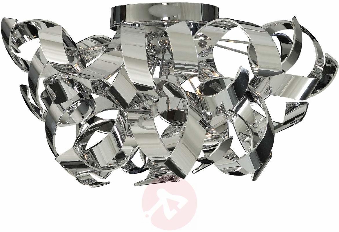 Searchlight Lampa sufitowa Curls o falowanym designie