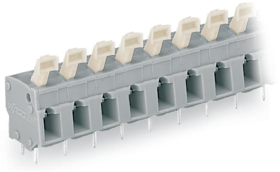 Wago Zacisk sprężynowy 2.50 mm Ilość PIN 8 257-508 Kolor szary 80 szt 257-508