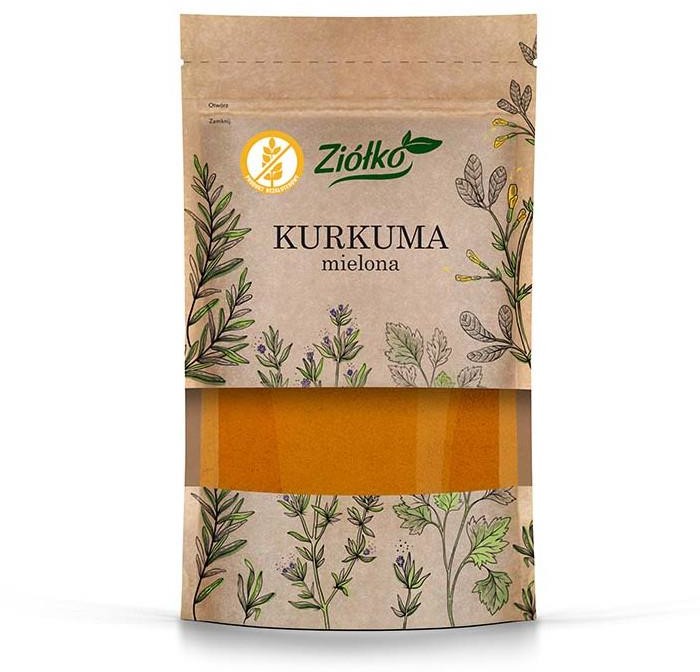 ZIÓŁKO Ziółko Kurkuma mielona bezglutenowa 60 g ZI992