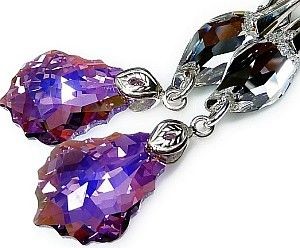 Swarovski Arande KOLCZYKI DRAGON AMETHYST 1919305233