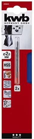 HSS kwb kwb wiertło do metalu 2,0 mm 209620 (DIN 338, walcowane) 209-620