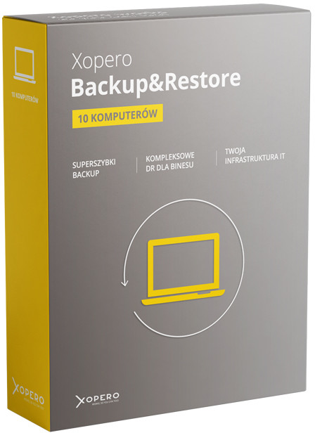 Xopero Backup&Restore Endpoint Agent 10 komputerów - najnowsza wersja 2019, ekspresowa wysyłka dzisiaj nawet w 5 minut | Darmowa dostawa xoperoxbr10a