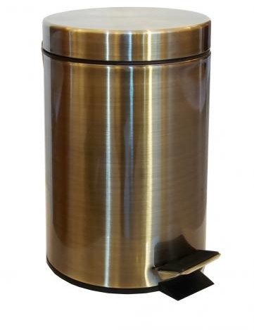Bemeta RETRO kosz łazienkowy 3l brąz stal nierdzewna 104315023 104315023