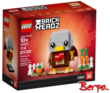LEGO BRICK HEADZ INDYK NA ŚWIĘTO DZIĘKCZYNIENIA 40273
