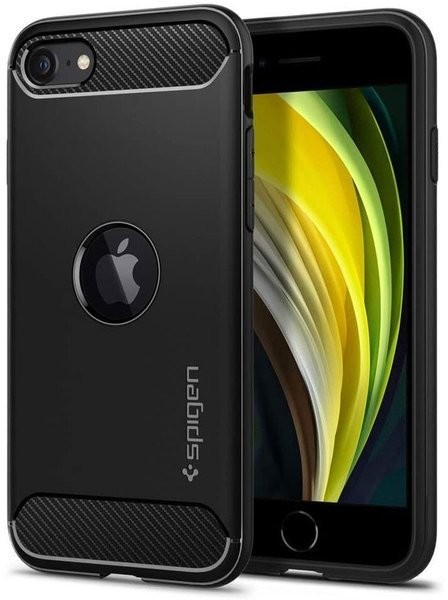 Spigen Etui Rugged Armor do Apple iPhone SE 2020 Matte Black ACS00944