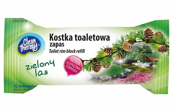 Clean Ravi THERAPY KOSTKA TOALETOWA ZAPAS ZIELONY LAS 50G