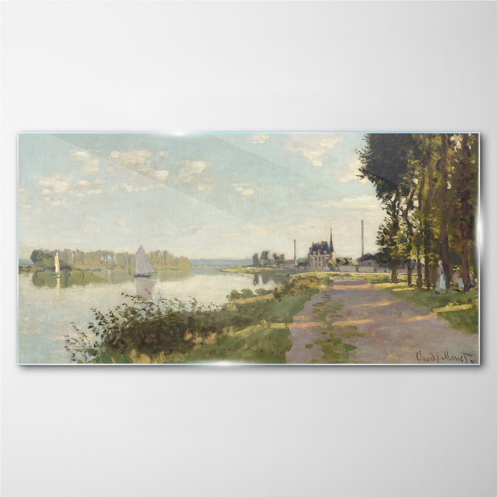 PL Coloray Obraz na Szkle Promenada w Argenteuil Monet 100x50cm