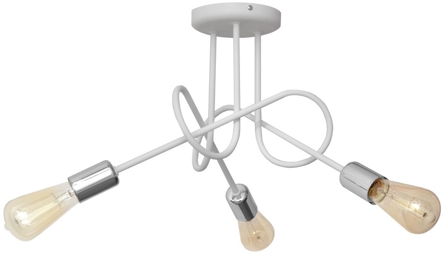 Helam Żyrandol natynkowy OXFORD 3xE27/60W/230V biały