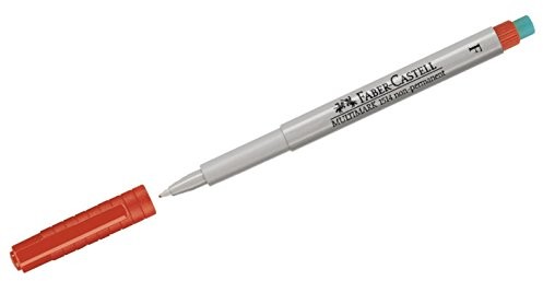 Faber-Castell Multimark F marker, non-permanent, czerwony 151421