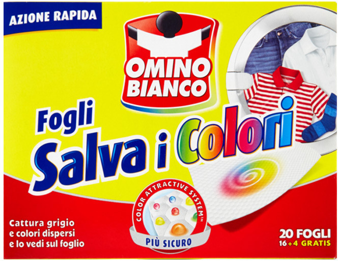 Omino Bianco saszetki zapobiegające farbowaniu 20s