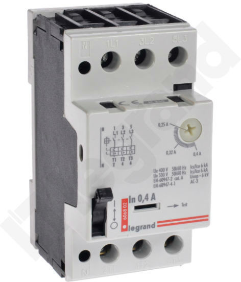 Legrand Wyłącznik silnikowy M250 0,4 A 606802
