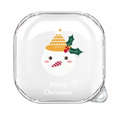 Samsung Christmas Transparent Headphone Case for Buds Live Headphone Case Shockproof Earphone Protective Cover