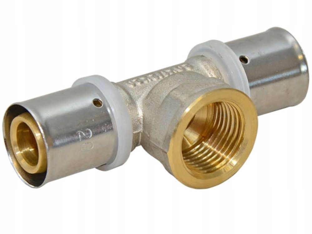 Trójnik Pex/al/pex 32 X 1' Gw X 32 Zaprasowywany