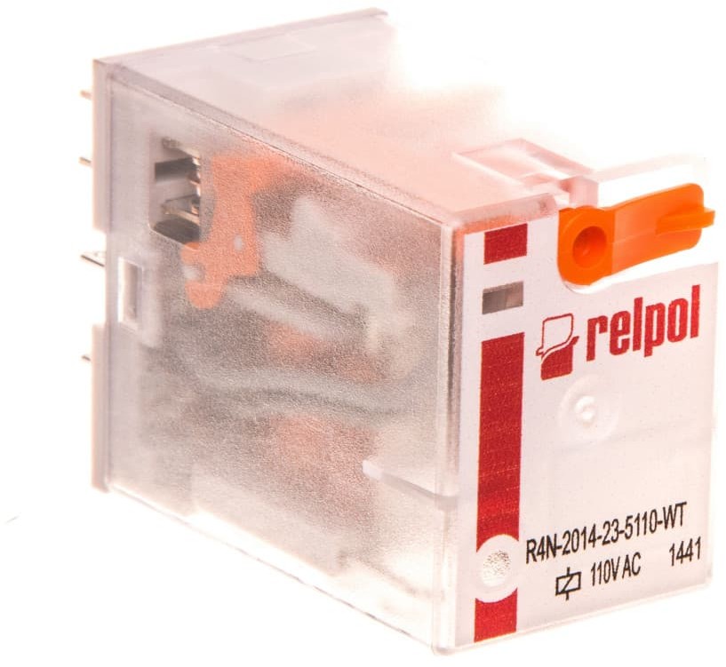 Relpol Przekaźnik przemysłowy 4P 110V AC AgNi R4N-2014-23-5110-WT 860630 860630