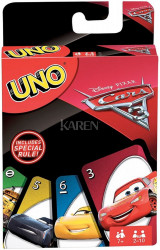 Mattel Uno Auta 3 Karty