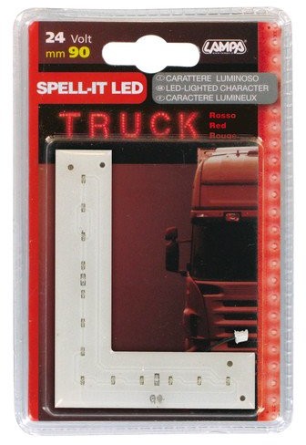 Lampa 98941 naklejka, litery-L, 24 V, czerwone diody LED 98941