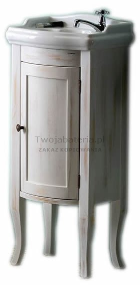 Sapho Sapho Retro szafka z drzwiczkami pod umywalkę 41 cm postarzana biel 1641