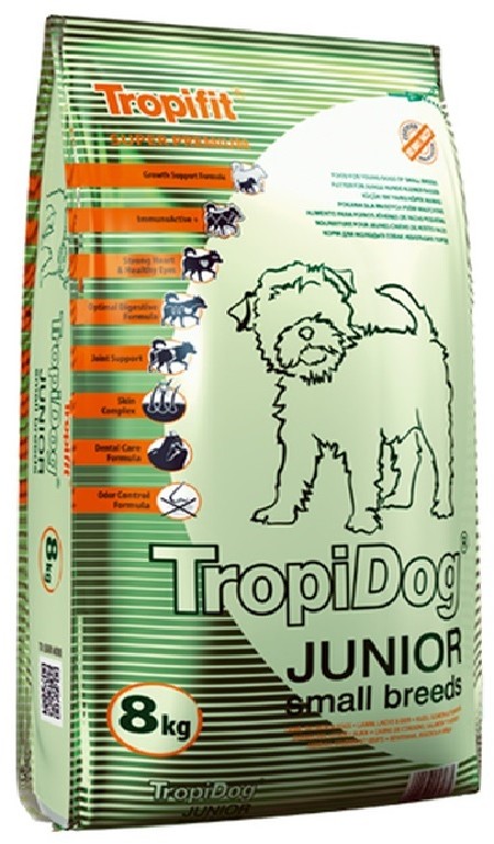 Tropidog Super Premium Junior Small Lamb&Salmon&Eggs 8 kg