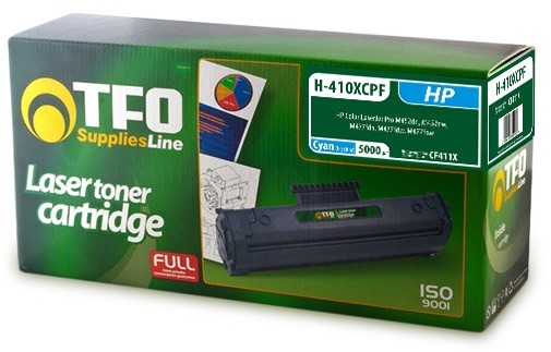 TelForceOne Toner do HP 410X [CF411X] - Zamiennik TFO - Cyan 5 000 stron T_0015060