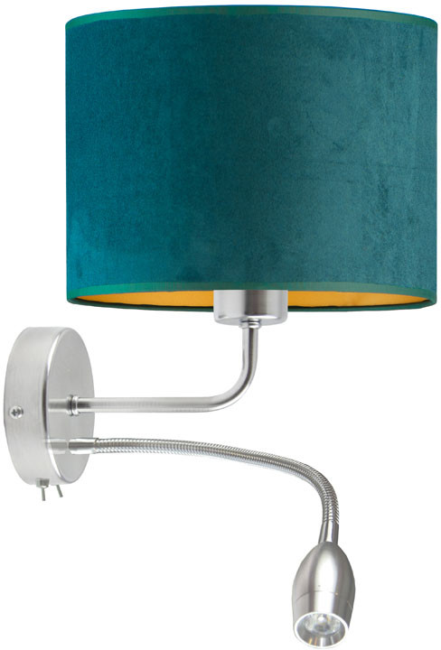 LYSNE Lampka ścienna ze złotym wnętrzem CAPRI VELUR 14535V/6