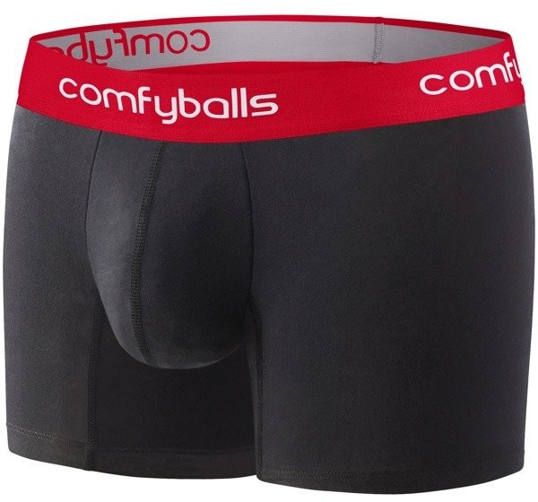 ComfyBalls COMFYBALLS bokserki LONG COTTON czarno-czerwone